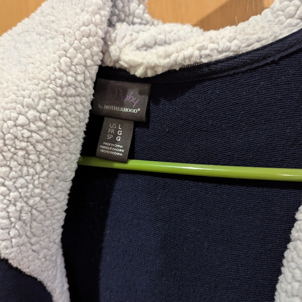 Motherhood Navy Robe with Cream Lining - Picture 3 of 3